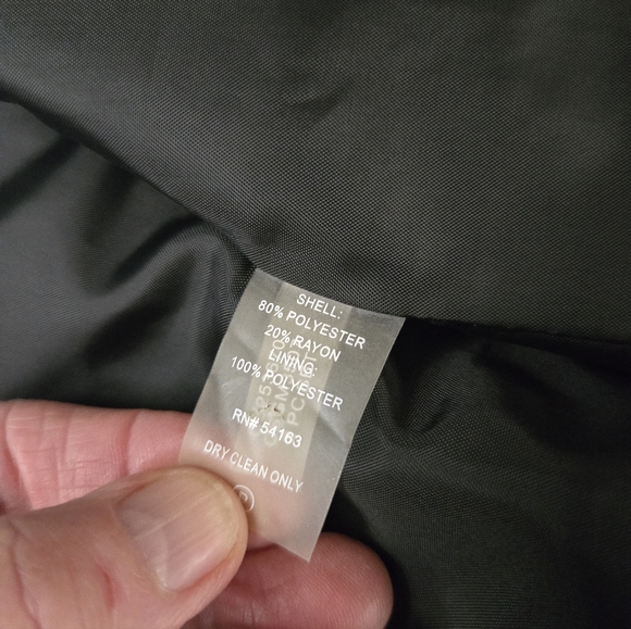 Calvin Klein Silver Metallic Blazer. Size 14. - Picture 6 of 6